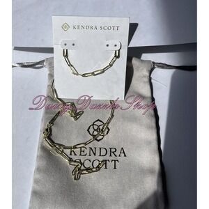 ✨Defective Kendra Scott Courtney Paperclip Necklace Fashion Jewelry Gold New ✨